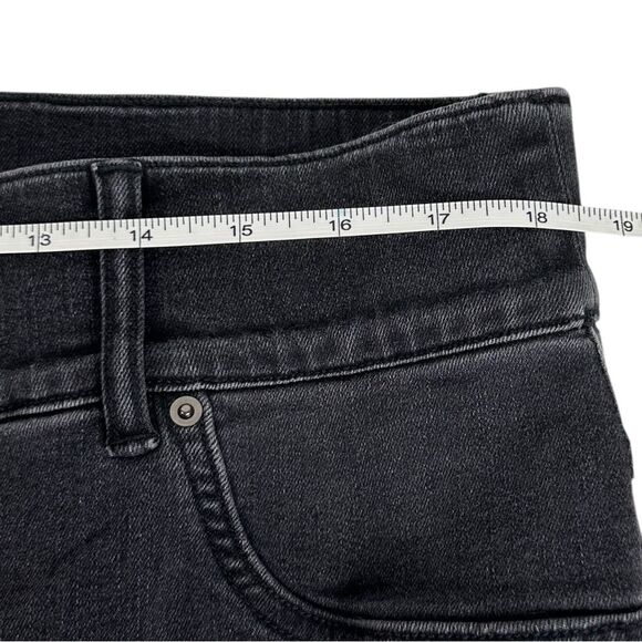 SPANX Pull On Straight Leg distressed Black Jeans Slimming Stretch Size 2XP - Picture 7 of 9